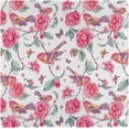 thumbnail image 2 of GZHJMY Spring Birds Blooming Camellia Branch Floral Cloth Napkins, Set of 4 20 x 20 Inch Soft & Comfortable Polyester Dinner Napkin for Family, Restaurant, Weddings, Parties, 2 of 4