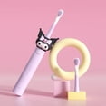thumbnail image 4 of Cepillo de dientes eléctrico Kawaii Sanrio Hello Kitty Kuromi para niños, carga USB, dibujos animados, automático, pelo suave, regalo, 4 of 4