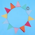 thumbnail image 3 of WASHWEPE Pennant Banner Flags Linen for 1Set, 3 of 6
