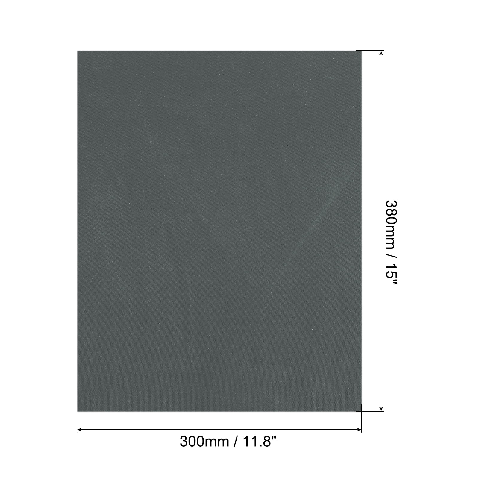 15" x 11.8" Silicone Heat Press Pad Mat 0.3" Thick for Heat Press Machine Flat Heat Transfer Pad Replacement Dark Gray