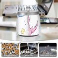 thumbnail image 5 of Colorful Cartoon Dinosaurs Ashtray with Lid Cigarette Ashtray Stainless Steel Ash Tray Ash Holder for Home Outdoor, 5 of 7