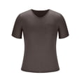 thumbnail image 4 of Lmnyox Casual V Neck T Shirt for Men Classic Fashion Plain Short Sleeve Tee Summer Lightweight Basic Shirts Tops, 4 of 8