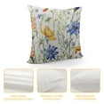 thumbnail image 4 of Creowell Spring Pillow Covers, Soft Short Plush Spring Flowers Blue and White Daisy Pattern Decorative Sofa Living Room Bed Square Pillow Case Cushion Cover-Daisy 12x12in, 4 of 5
