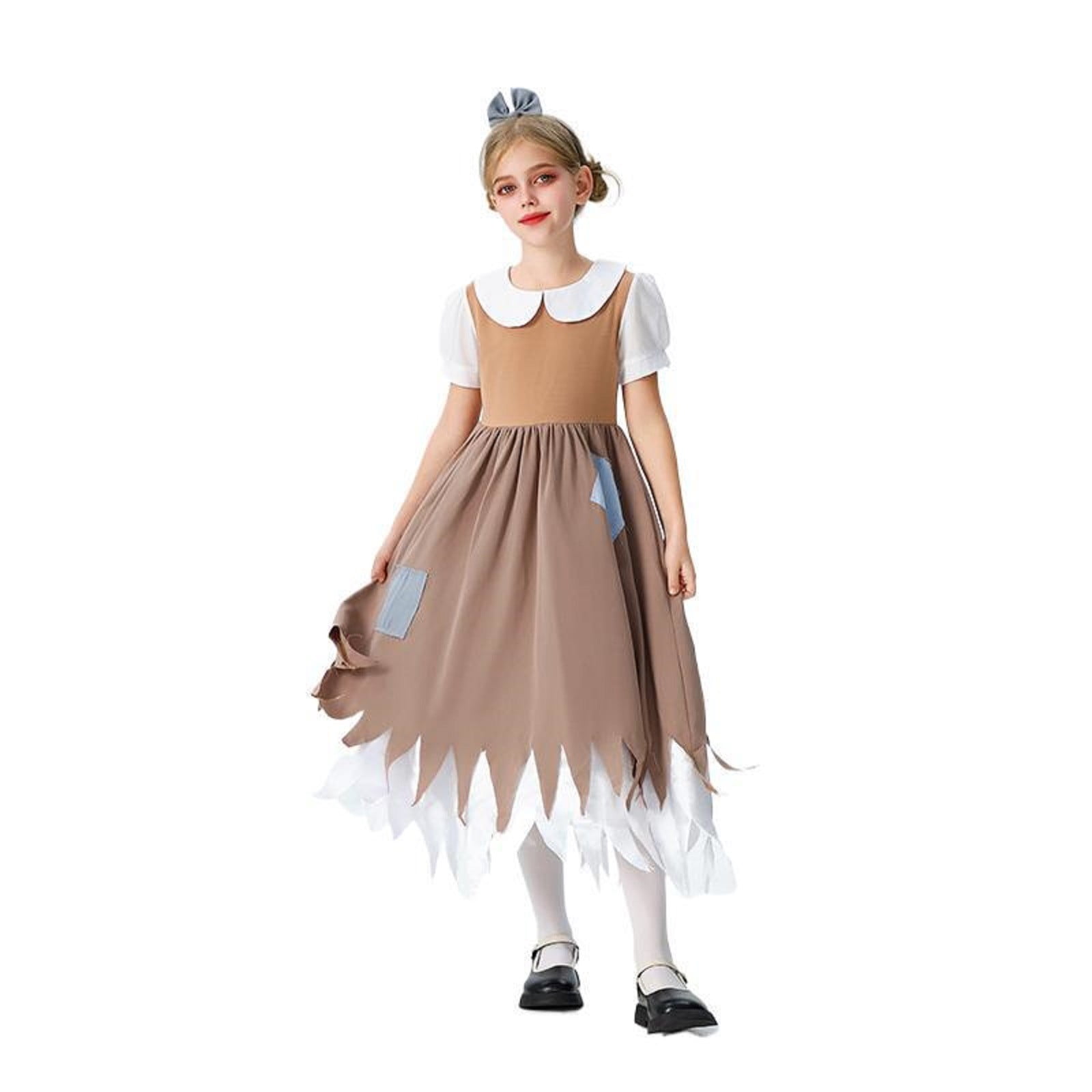 RIJOPUTY Halloween Outfits for Baby Girls Halloween Onesie Baby Kids Outfits Girl Clothes 2t Boys 12-18 Month Clothes Baby Clothes for Girls 6-9, Khaki 4-5 Years