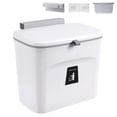 thumbnail image 1 of Bote de Basura Colgante Cubo para Cocina - 7L Cubo de Basura de Pared, Bote de Basura de Cocina con Tapa, pare Baño, Dormitorio, Oficina (Blanco), 1 of 4