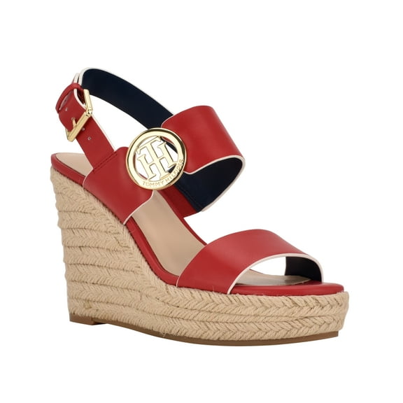 Tommy Hilfiger Women’s Kahdy Espadrille Sandals, Medium Red, Size 8M