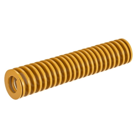 

Die Spring 50mm OD 250mm Long Spiral Stamping Light Load Compression Die Springs Yellow