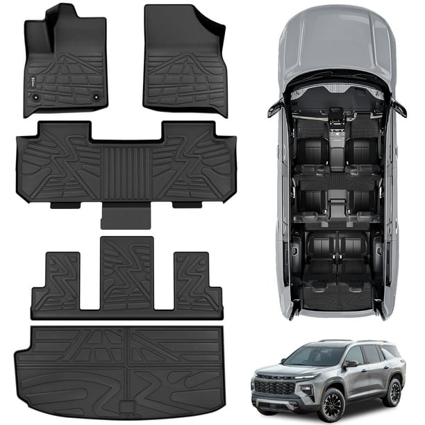 Alfombrillas KARPAL para Chevy Traverse 2018-2025 de 7 plazas