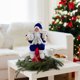 thumbnail image 4 of Fiudx Muñeco de Papá Noel Navideño, Decoración de Mesa Festiva, Adorno de Regalo Navideño, Suministros para Fiestas Navideñas, Decoración para El Hogar y La Oficina, Tamaño 40 X 18 Cm, Perfecto para, 4 of 5