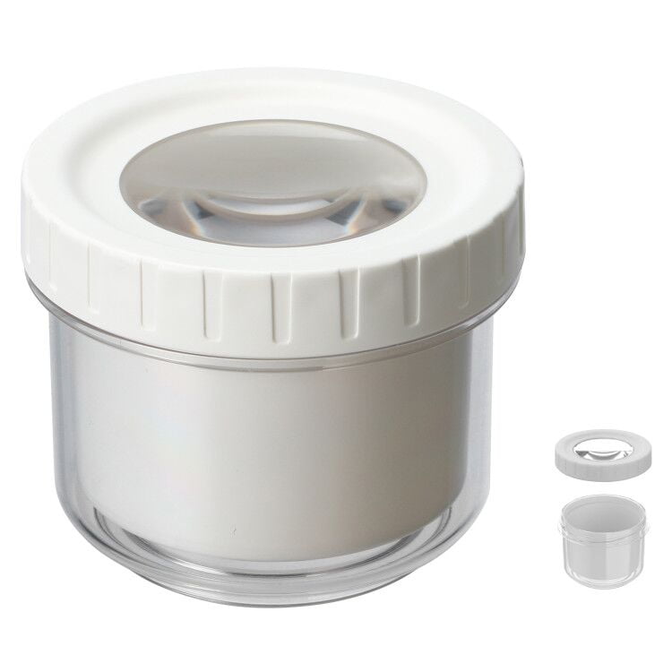 Magnifying Stash Jars Smell Proof Airtight Seal Canister BPA Free Stackable Hermetic Container