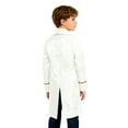 thumbnail image 6 of iiniim Boys Medieval Victorian Steampunk Jacket Renaissance Long Sleeve Embroidery Tailcoat White 8, 6 of 7