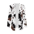 thumbnail image 5 of Garronmavis Lightweight Long Sleeve Cardigan Soft Drape Womens Fall Cardigan Jacket Plus Size Open Front Cardigan Sweatshirt for Women Beach Cover Up Cow print, 5 of 6