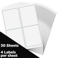 JAM Paper & Envelope Shipping Address Labels, Extra Large, 4 x 5, White