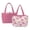 Cherry Blossom, variant on Hummingbird Butterfly Print Tote Bag Versatile Reversible Quilted Top Handle Handbag Trendy Women's Satchel for Business Travel Daily Commute Weekend, Pink