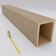 thumbnail image 6 of Ekena Millwork 7 1/2"W x 9 1/2"H x 120"L 3-Sided (U-Beam) Mena HeritageTimber Faux Wood Ceiling Beam, Natural White Oak, 6 of 12