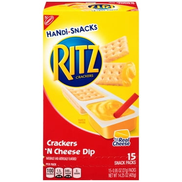 Nabisco Handi-Snacks Ritz Crackers 'N Cheesy Dip, 0.95 Oz., 15 Count