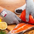 thumbnail image 7 of LNGOOR Cut Resistant Gloves with Grip Dots High Performance Level 5 Protection, Food Grade. Size Extra Large, 7 of 7