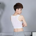 thumbnail image 2 of Bandage Chest Binder Zip Up Breast Binder Flat Slim Chest Supporter Sha D Heat T4T9, 2 of 8
