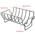 thumbnail image 3 of BE-TOOL Non-Stick BBQ Rack Roasting Barbecue Tools Grilling Basket for Outdoor Picnic Home Kitchen Accessories Black, 3 of 6