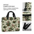 thumbnail image 4 of 16" Laptop Briefcase for Work Travel Laptop Shoulder Bag Carrying Handbag Laptop Case Pine Boughs and Holly Pattern, 4 of 8