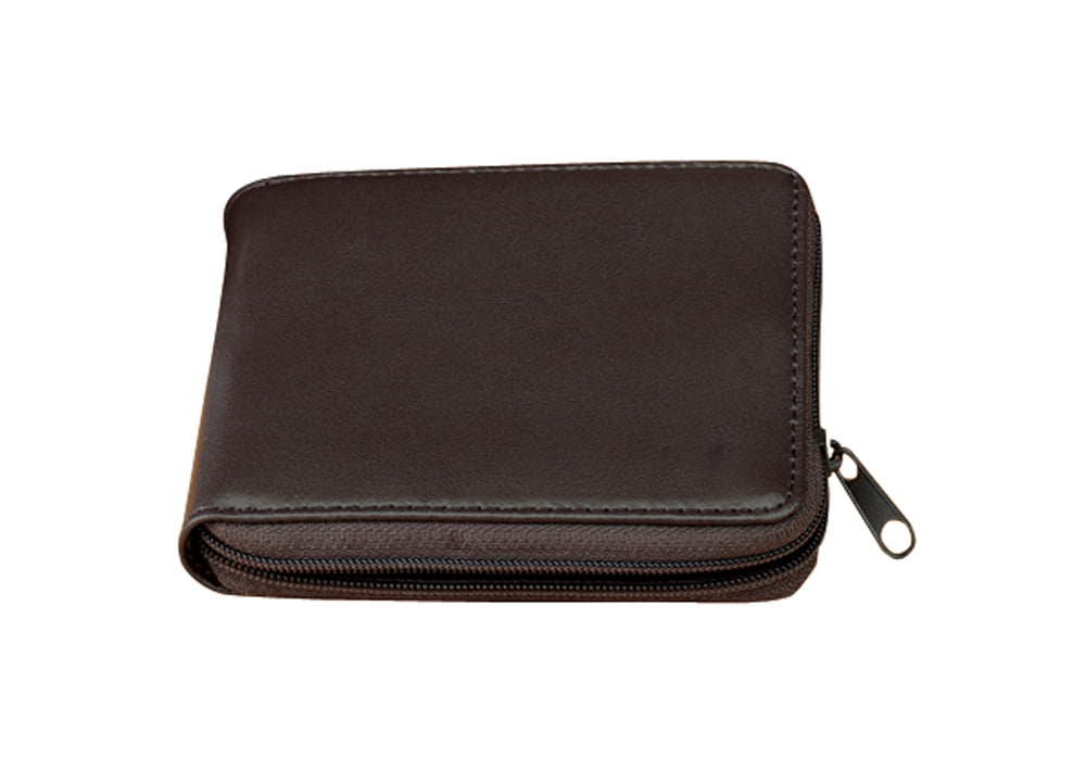 Genuine Leather Wallet, Zipper Closure - Measures 9 1/2