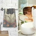 thumbnail image 7 of Yayeee 2 Pack Hand Towels for Bathroom 100% Cotton 16" x 28" Soft Absorbent Kitchen Towel, Black Halloween Cat, 7 of 7