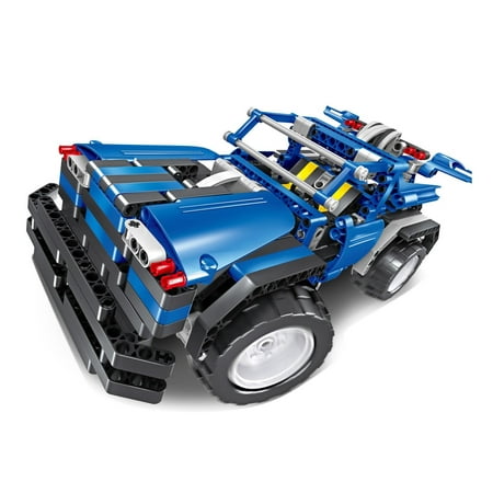 - Bo Toys R/C 2 in 1 Off Road Truck Building Bricks Radio Control Toy, 443 Pcs DIY Kit with USB Rechargeable Battery, Construction Build It Yourself Toys