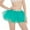 Green, variant on RUTAYY Women Pleated Gauze Short Skirt Adult Tutu Dancing Skirt Solid Color Flowy Swing Pleated Beach Skirts
