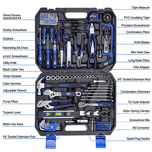Prostormer 210-Piece Household Tool Kit General Home / Auto Repair Tool Set - image 2 of 7