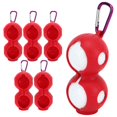 thumbnail image 4 of Portable  Ball Protective Holder, 5Pcs  Ball Silicone Double Case Anti Scalding Wear Resistant Heat Insulating  For Gym Yellow,Red,Black, 4 of 8