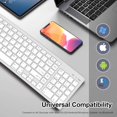 thumbnail image 2 of GHSDFBB Bluetooth Wireless Rechargeable Keyboard: Ultra Slim Full Size Ergonomic Keyboard for Mac,Laptop,Desktop,iPad,iOS,Windows 10/8/7, 2 of 7