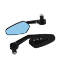thumbnail image 4 of Espejo retrovisor de motocicleta antideslumbrante, espejo retrovisor de manillar de diamante para motocicleta/scooter/bicicleta (negro, paquete de par), 4 of 5
