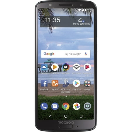 Restored Simple Mobile Motorola Moto G6, 32GB, Black Prepaid Smartphone [Locked to Simple Mobile] (Refurbished)