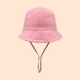 thumbnail image 3 of RMGVDSD Baby Girl Sun Hat Kids Baby Girls Boy Toddler Solid Outdoor Adjustable Bucket Sun Beach Hat Vintage Cowboy Hat, 3 of 3
