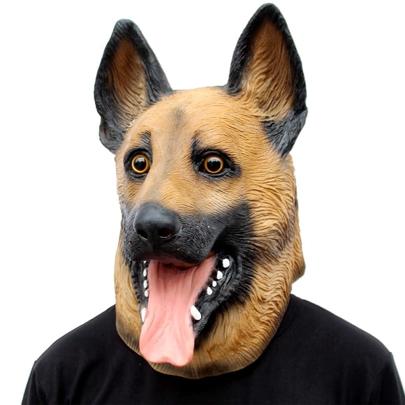YSTIANN Dog Head Mask for Halloween, Latex Animal Costume Mask, Party Pet Disguise for Adults & Kids WJ94-3179