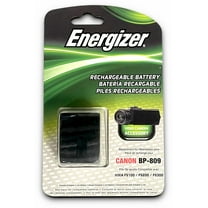 Energizer Canon BP-809 Rechargeable Battery for Canon Video Cameras - Replacement for Canon BP-809 - 7.4V 830mAh - Fits VIXIA FS100, FS200, FS300, and more