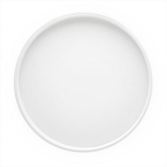 Kraftware 10330 B.C. White 14 Inch Round Serving Tray