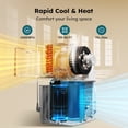 thumbnail image 4 of MF Studio 4-in-1 14000BTU ASHRAE Portable Air Conditioner with Heater, Cooler, Dehumidifier, Fan, Portable AC Unit with APP/Remote Control, Covers up to 700 Sq. Ft, 4 of 11