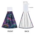 thumbnail image 3 of Haosy 2 Pack Kitchen Wash Cloths with Hanging Loops Absorbent Absorbent Quick Drying Hand Towels, Monster Trucks in Space, 3 of 7