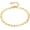 Coin A, variant on Bracelet for Women 18K Dainty Paperclip Cubic Zirconia Disc Bead Simple Boho Minimalist Stacking Layered Link