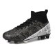 thumbnail image 1 of Tacos de fútbol para niños y niñas, zapatos de fútbol para exteriores, tacos de fútbol para niños y jóvenes, botas de fútbol para entrenamiento profesional, zapatillas altas de césped, negras, 1 of 6