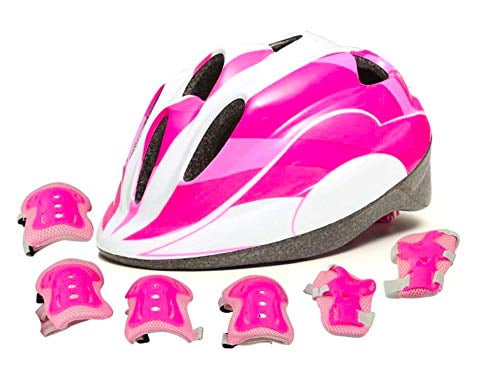 Wrist/Shin & Elbow Pads 7 Pieces Kids NEW Kids Multi-Sport Helmet With Knee 