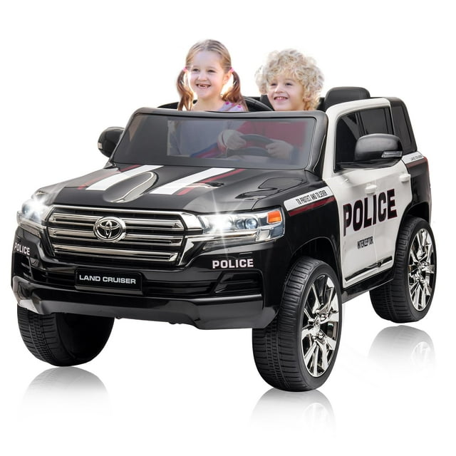 GloryStar 12V Licensed Toyota Land Cruiser Ride-On Car, Remote Control, 3 Speeds, Music, Horn & LED Lights