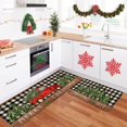 thumbnail image 4 of Christmas Kitchen Rugs Set of 2,Red Truck Christmas Tree Kitchen Mat for Floor,Winter Holiday Non-Slip Washable Kitchen Sink Mats Kitchen Decor Doormat+Runner Rug, 4 of 6