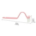 thumbnail image 3 of Toilet Cleaning Brush with Curved Bent Handle for Under Rim and Hard-to-Reach Areas | S Type V Shape Edge Brush for Corner | Floor Drain Stovepipe Sliding Door Tracks Toilet Tracks Cleaning, 3 of 9