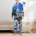 thumbnail image 2 of Mobile Suit Gundam Hooded Union Suit One Piece Pajama Outfit PJs Sleepwear, 2 of 7