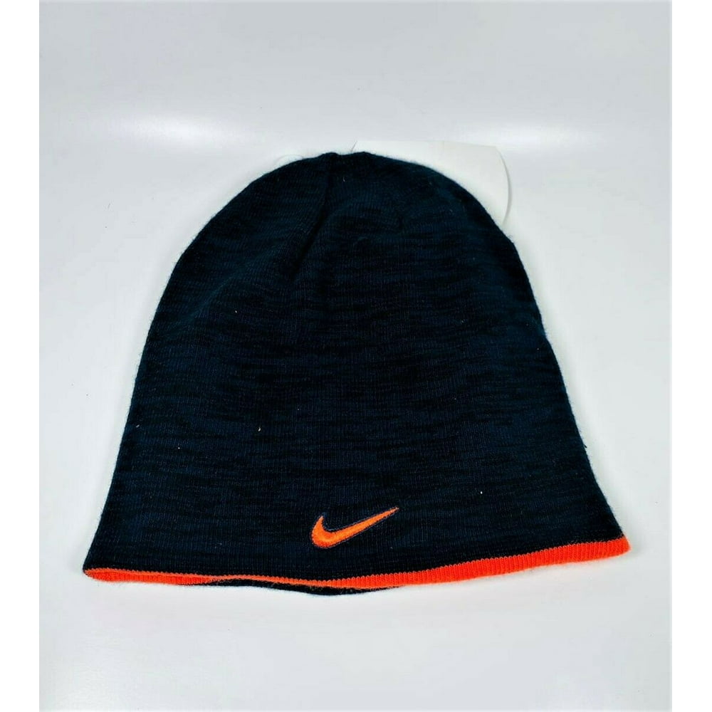 NIke Unisex Beanie Hat One Size Winter Outdoor Orange - Walmart.com ...