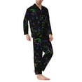 thumbnail image 3 of Kll Dinosaur Sleepwear Mens Flannel Pajamas,Long Cotton Pj Set, 3 of 9