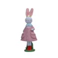 thumbnail image 1 of Figura de conejito de Pascua, decoración de Pascua, adorno de escritorio, creativo, coleccionable, de pie rosa, 1 of 9