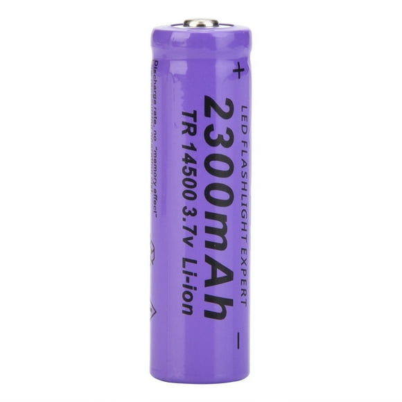 ZOUSSIQI Portable Flashlight Battery GIF 2300mAh 14500 Rechargeable Battery Purple EL225#63394